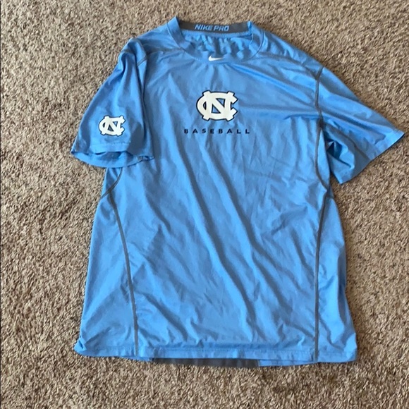 Nike Other - Carolina Baseball Nike Pro Short Sleeve Tee